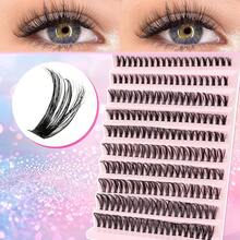 Miss Wink 80/140/200pcs 40D Soft Curly False Eyelashes, 8-16mm Mixed Length, 4/7/10 Rows, 0.07mm Diameter, Lightweight 3D Effect, Create Natural To Bold Makeup Look, Suitable For Daily Wear Or Special Occasions - D - View 10