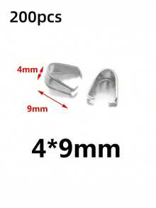 200/88pcs Stainless Steel Lobster Clasp Hook Pendant Connectors, Suitable For DIY Necklace, Bracelet, Earring Connector Clasp Bracelet - DIY - View 13