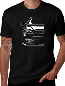 Nueva camiseta G-, diseño casual de manga corta, con diseño de rejilla frontal y motor V8, paleta de colores en blanco y negro, Spé - Negro - Ver 7