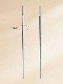 أداة إدخال مخروطية للثقب مع دبابيس إدخال ملولبة وغير ملولبة 14G/16G/18G/20G أداة تطبيق دبوس إدخال أداة مساعدة للتوسيع - فضي - مشاهدة 11