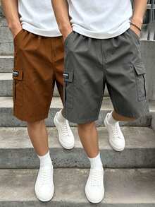 Celana Pendek Remaja Laki-Laki - Grey - View 8