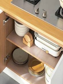 1 Roll Cabinet Liner, Suitable For Cabinets, Drawers, Refrigerators, Easy To Clean, Waterproof, Oil-Proof, Moisture-Proof, Dust-Proof; Can Be Used As Kitchen Countertop Mat, Furniture Cabinet Drawer Storage Liner, Home Decor Mat, Party And Christmas Storage Protection Mat - Multicolor - View 8