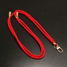 Adjustable Length Phone Lanyard Anti-Drop Halter Crossbody Polyester Phone Chain Customized Wrist Strap - Multicolor - View 7