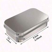 1Pc/2/3/4/6Pcs Flip Top Metal Box, Portable Small Container, Mini Storage Box For Drawing Pins, Beads, Earrings And Jewelry Crafts - Multicolor - View 3
