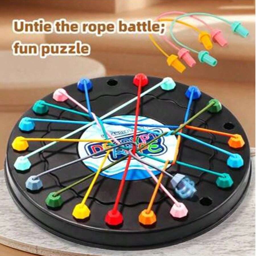 Kids Untie Rope Challenge Desktop Game, Brain Logic Puzzle Toy, Parent-Child Interactive Educational Board Game, Phone-Free Battle Game - Multicolor - View 1