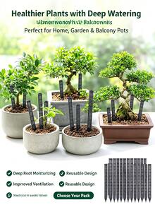 20pcs High-Quality Plant Aeration Tubes, Prevent Root Rot And Overwatering, Promote Root Health, Dry-Wet Cycle Gardening Tool - A - View 10