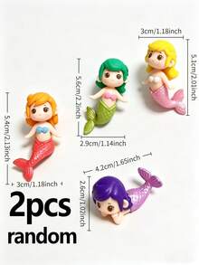 8件組美人魚迷你裝飾小雕像套組，微景觀水族箱裝飾，美人魚系列，適用於蛋糕裝飾DIY、婚禮派對裝飾、可愛美人魚裝飾配件、海洋水族箱派對裝飾、居家裝飾、生日禮物、夏威夷派對裝飾 - 多款 - 查看 14