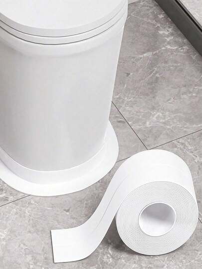 1 Roll White Floor Sealing Tape/Sealing Strip/Waterproof Sealing Tape, PVC Waterproof Sealing Strip, Decorative Self-Adhesive Sealing Tape, Sealing Tape, Self-Adhesive Sink Stove Gap Sealing Strip