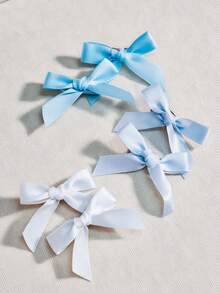 50/30/10件組彩色緞面蝴蝶結髮夾套裝 小緞帶蝴蝶結鱷魚夾髮飾 女孩女性用髮飾 - 彩色 - 查看 6