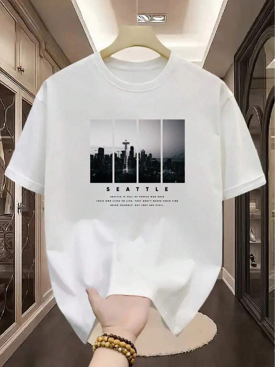 Men T-Shirts - White - View 1