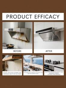Kitchen Degreaser Cleaner, Kitchen Utensils Stove Range Hood Oil Stain & Dirt Remover, Multi-Purpose - Liquid - View 2