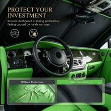 Car Front Windshield Sun Shade, Convenient Storage Design, No Drilling Installation, Seamless Fit, Equipped With High-Density Reflective Coating Fabric, Protects Car Interior Space, Effectively Blocks Sunlight - Multicolor - View 4