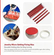 KLONKEE Sealing Wax Balls/Sealing Wax Sticks, Suitable For Jewelry Carving And Inlay Tools, Suitable For Jewelry Makers, Goldsmiths And Craft Enthusiasts. - Red - View 6