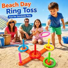 Indoor Outdoor Ring Toss Game Color Recognition Educational Throwing Toy Parent Child Interactive Family Backyard Party Game Kids Birthday Holiday Gift - Multicolor - View 8