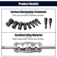 12Pcs Internal Blind Hole Bearing Puller Kit Slide Hammer Extractor With 8 Collets - Blue - View 6