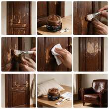 Pasta Perbaikan & Pewarna Furnitur Kayu, Menutupi Goresan dan Noda Pudar, Cocok untuk Permukaan Kayu - A - View 7
