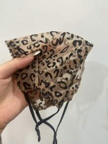 秋冬時尚豹紋防曬面罩 女款 特大眼角遮蓋 戶外遮陽 薄款透氣 - 彩色 - 查看 7