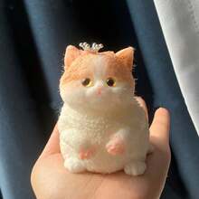 4件套大号Taba软猫玩具，捏捏猫玩具，柔软猫毛绒玩具，解压玩具，大型软猫玩具，趣味Taba猫毛绒玩具，可爱软猫解压玩具礼品 - 彩色 - 查看 21