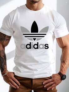 Men's Pure Cotton Short Sleeve T-Shirt Casual Summer Basic Comfortable Crew Neck Daily Wear Tee - 白色 - 查看 9