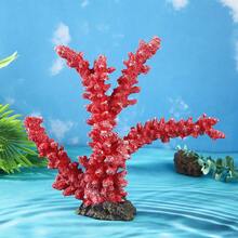 Artificial Coral Reef Aquarium Ornament Set, Gradient Branch Fish Tank Decor With Stable Rock Base, Aquascape Landscape Accessory - A - View 11