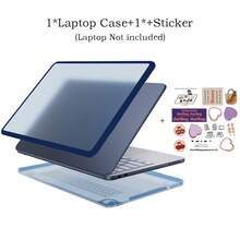 MacBook Neo 13 2026 新色半透明 PC 筆電保護殼，防指紋硬殼，附 1 張 DIY 貼紙，適用 MacBook Neo A18 Pro 型號 A3404，柑橘黃 TPU 保護套 - 查看 11