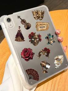 50pcs Retro Concert Stickers For Adults Teens Sticker Enthusiasts Scrapbooking, Notebooks Laptops Phone Cases Luggage And Guitar Decorations Stickers - Multicolor - View 4