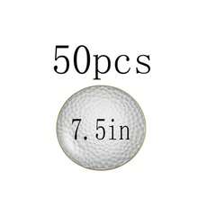 1/20/25/50pcs Gold Rim Hammered Texture Round Flat Plates, Transparent Texture Fruit And Dessert Trays, Western Dinner Wedding Party Table Setting, Holiday Gathering Tabletop Decor Tableware, Restaurant Dessert Display Plates, Light Luxury Nordic Style Home Dining Table Decoration Plates - Clear - View 13