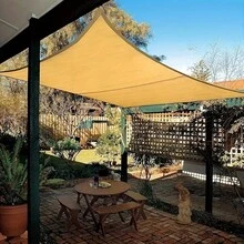 Plant Shade Nets, Outdoor Shade Nets, Shading Nets, Copper-Button Reinforced High-Density Shade Cloth, UV-Resistant, Suitable For Pavilions, Terraces And Greenhouses. - Yellow - View 5