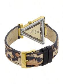 Jam Tangan Mewah Wanita Guess GW0504L3, Casing Emas Mawar, Tali Silikon Merah Muda, Multifungsi, Tahan Air - Emas - View 6