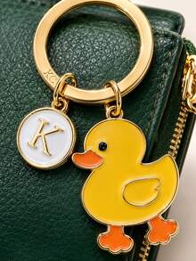 Gantungan Kunci Bebek Kuning, Hadiah untuk Pecinta Bebek, Gantungan Kunci Hari Valentine, Hadiah Kembali ke Sekolah, Hadiah untuk Ibu, Ayah, Wisuda, dan Guru - Bebek Berjalan Kuning - View 3