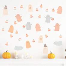 1 set Stiker Dinding Hantu Halloween, Kertas Perekat, Cocok untuk Dekorasi Rumah, Dekorasi Kamar, Dekorasi Dinding, Bahan PVC Tahan Air, Dapat Dilepas - Perekat diri - View 4