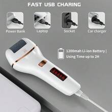 Electric Foot File Rechargeable Callus Hard Skin Remover Feet Pedicure 2 Speeds - View 4