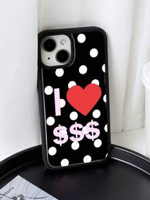 1pc Sweet & Cool Dollar Sign Money-Making Fun American Pattern Glossy Film Full Coverage Hard Phone Case Compatible With Samsung/ 11/12/13/14/15/16/17 Pro Max - Multicolor - View 4