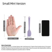 Compact Mini Silicone Scraper, One-Piece Seamless Design, Suitable For Baking, Cooking, Can Be Used As Butter Knife, Heat-Resistant, Flexible, Easy To Clean, Suitable For Non-Stick Cookware, Dishwasher (This Product Features A Compact Design With A Small Size. Made Of Silicone Material With Good Flexibility. Please Purchase Based On Your Actual Needs. Please Check The Product Size Details Before Ordering To Avoid Poor User Experience Due To Size Or Material Issues.) - Small - View 4