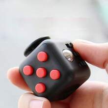 Multicolor Cube Dice, ABS Material Creative Sensory Hand Gadget, Emotional Relief Portable Ornament, Desktop Home Car Decor, Ideal Gift For Birthday, Anniversary & Party - Multicolor - View 3