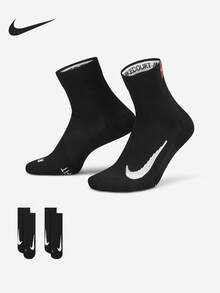 Nike/Nike Authentic Kaos Kaki Pendek Olahraga Tenis Unisex Baru 2 Pasang CU1309-010 - CU1309-010 - View 1
