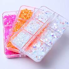 10000pcs Multicolor Resin Flat Back Rhinestones, DIY Nail Art Charms & Craft Embellishments For Clothing, Bags, Jewelry And Handmade Decorations - A - View 3