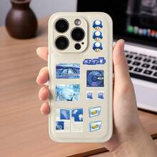8pcs Vintage Dreamcore Cutout Stickers Cartoon Character Perfume Bottle Premium Decorative Collage Material Waterproof Decals - Multicolor - View 4