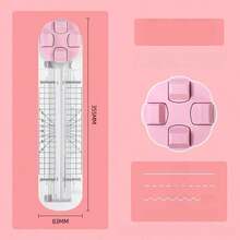 Multifunctional Paper Cutter, Can Emboss, Cut Dashed Lines, Cut Wavy Lines, 360 Degree Rotation, Suitable For Handmade Card Cutting, Art Tools, Scrapbooking, Back To School Supplies, School Supplies - A - View 9
