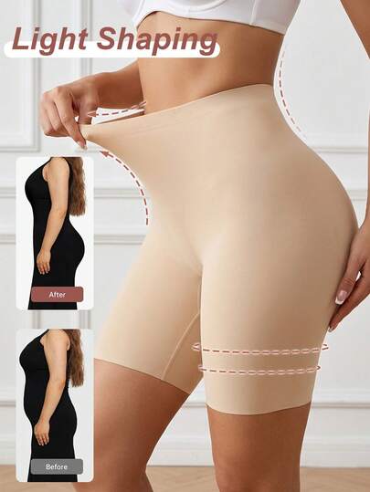 Women's Seamless Panties High Waist Tight Shaping Panty Tummy Control Butt Lifter BoyShorts Breathable Underwear Slimming Shapewear Slip Shorts