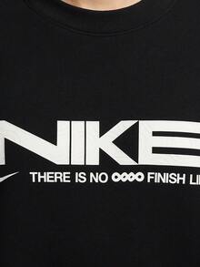 Nike Premium Men's Crew Neck Thin Fleece Sports Letter Sweatshirt IB5450-010 - IB5450-010 - View 5