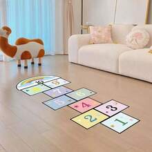 1 Set Of Hopscotch Tiles, Puzzle Game Stickers, To Improve Hand-Eye Coordination. Suitable For Indoor Play. - Multicolor - View 4
