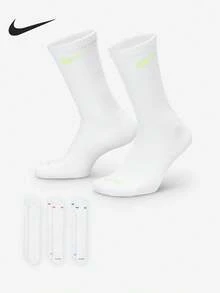 Nike/Authentic 2025 Kaos Kaki Olahraga Latihan Setengah Betis Baru 3 Pasang Unisex SX6888-938 - SX6888-938 - View 1
