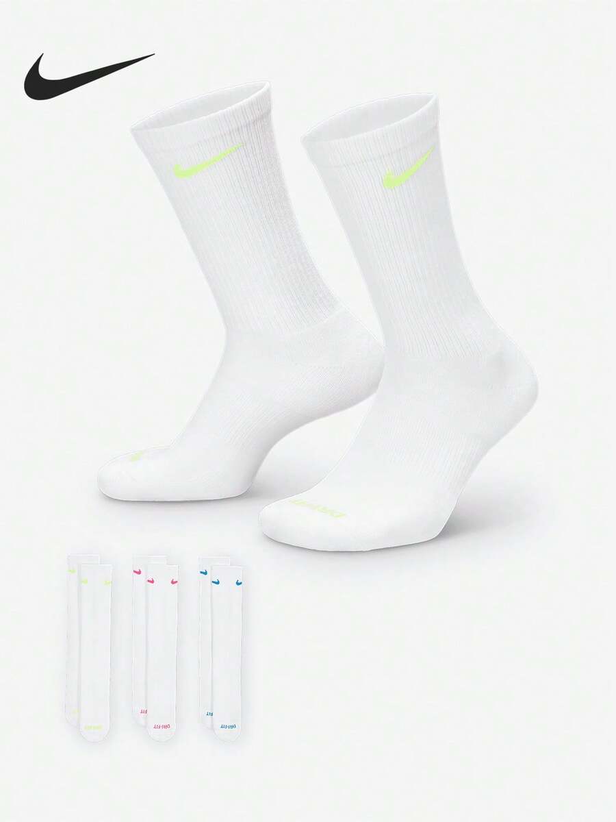 Nike/Authentic 2025 Kaos Kaki Olahraga Latihan Setengah Betis Baru 3 Pasang Unisex SX6888-938 - SX6888-938 - View 1