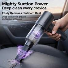 CHIGO 8pcs High Power Wireless Handheld Vacuum Cleaner Replacement Heads, 2-In-1 Blow And Suction Function, Equipped With HEPA Filter, USB Charging. Portable Sofa, Chair And Home Cleaning Blower. Stylish Design, Durable And Sturdy, Combining Convenience And Performance. Car Vacuum, Keyboard Cleaning, Lightweight Design, Compact Structure, Efficient Filter, Brushless Motor, Dust Collector, Suitable For Tech Enthusiasts And Pet Owners. - Handheld All-in-one - View 2