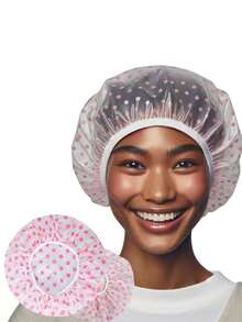 1 buah/3 buah Topi Mandi Tahan Air EVA Warna Campuran untuk Dewasa, Penutup Rambut Kamar Mandi yang Dapat Digunakan Kembali, Aksesori Mandi di Rumah - beraneka warna - View 3