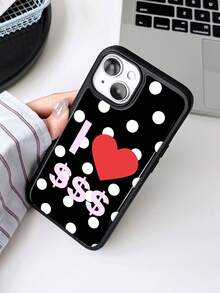 1pc Sweet & Cool Dollar Sign Money-Making Fun American Pattern Glossy Film Full Coverage Hard Phone Case Compatible With Samsung/ 11/12/13/14/15/16/17 Pro Max - Multicolor - View 3