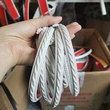 DIY Colorable 100 300 500cm PVC Self Adhesive Decorative Strip Flexible Polymer PVC Solid Color Embossed Pattern 1.2cm Width Bendable Cuttable Wall Trim Molding No Drilling For Wall Ceiling Baseboard Mirror Frame Cabinet Tile Edge Modern Home Decor - A - View 4
