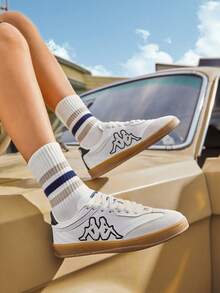 Kappa Unisex TIFO Classic Training Shoes, Retro Casual Sports Sneakers - White - View 8
