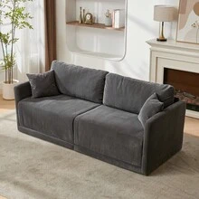 Sofas & Couches - 灰色 + 軟墊 + 軟墊 + 雙人座 - 查看 2